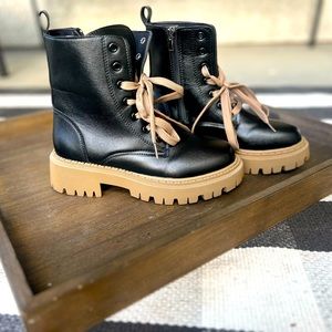 Blank and beige boots from SHEIN